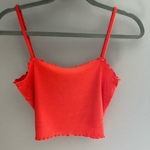 Top shop orange crop top